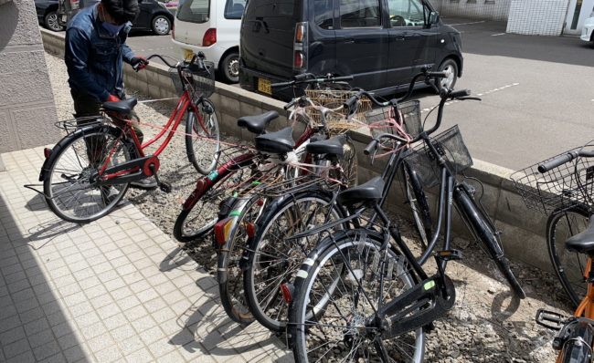放置自転車　撤去